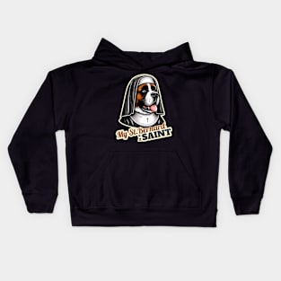 Saint Bernard Nun Kids Hoodie